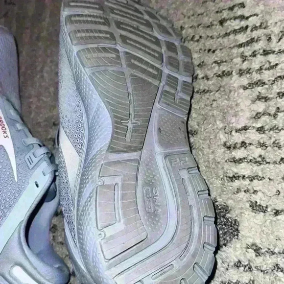 Brooks Womens Adrenaline GTS 22 Running Shoes Blue/White/Rose Size 10 - Picture 9 of 9